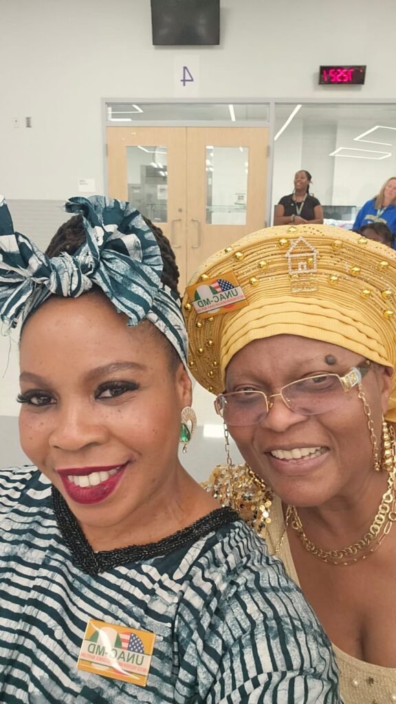 UNAC-MD Director Toks Ipaye with Founder - Princess Chris Ademiluyi at the 2023 Nigerian Independence Event in Frederick Maryland